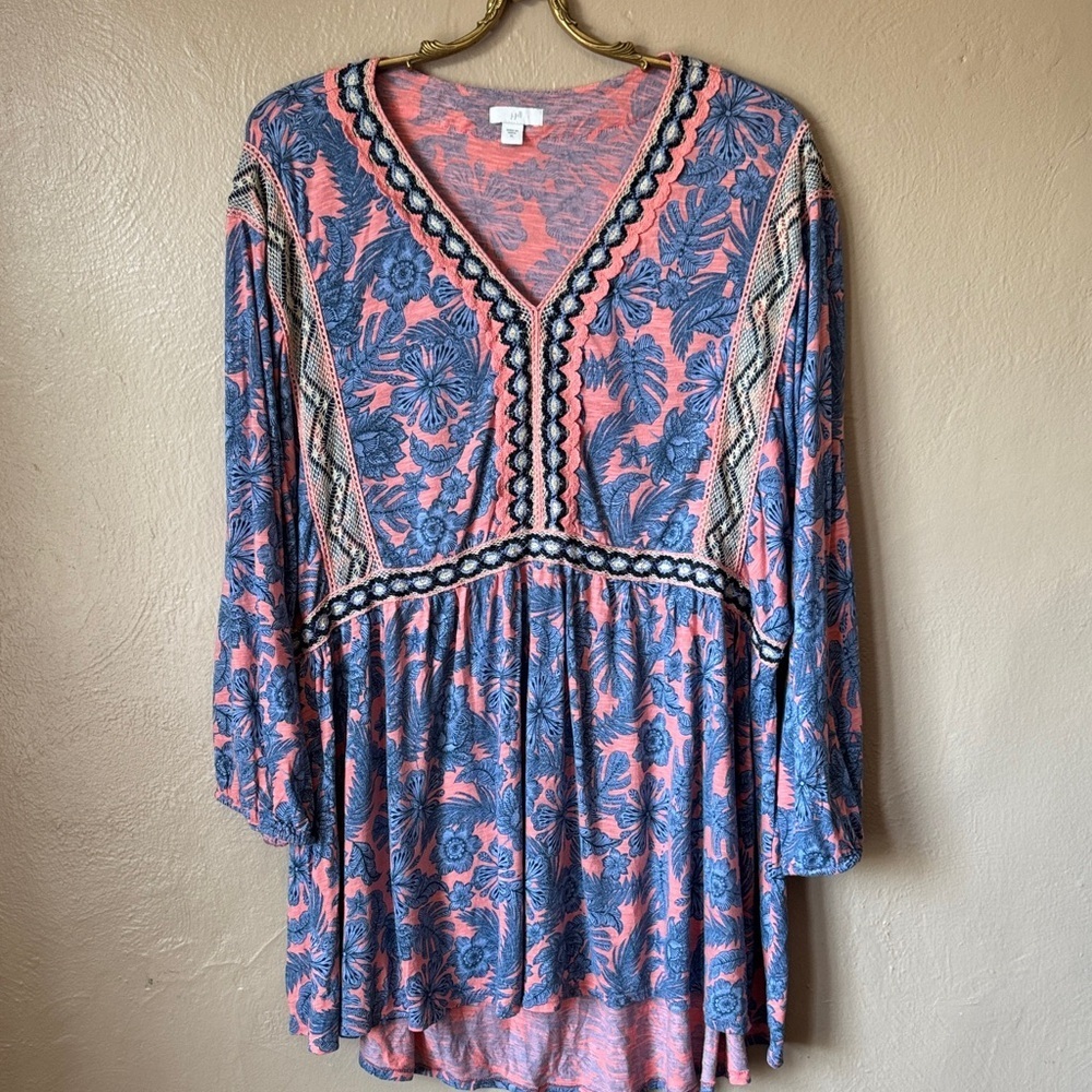 J. Jill Refresh Floral Tunic Size XL